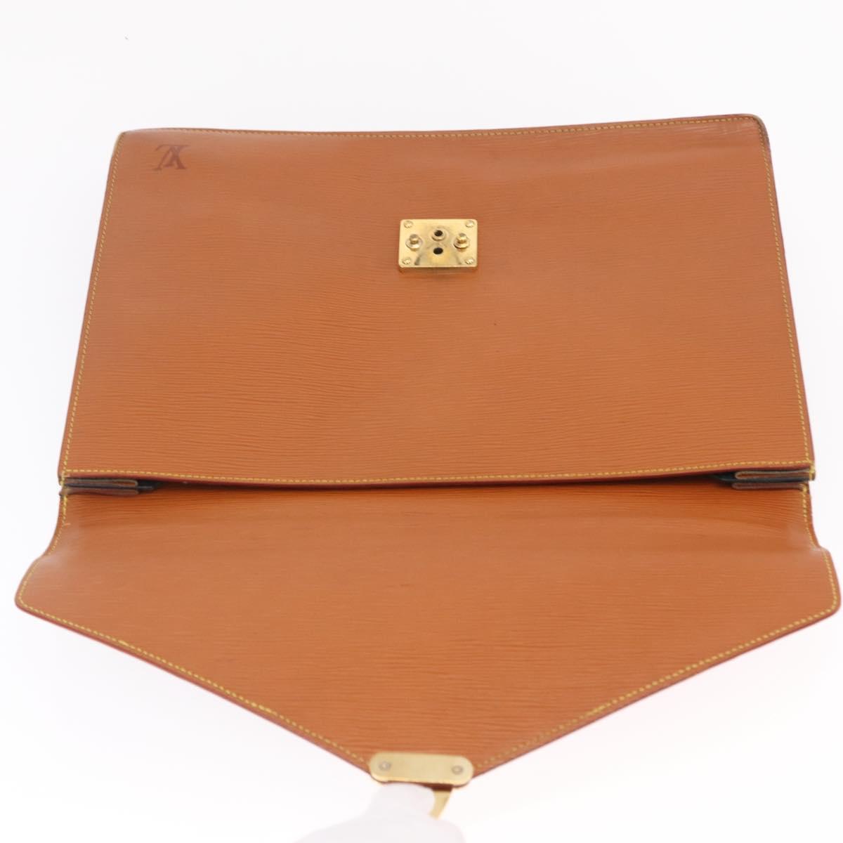 LOUIS VUITTON Epi Serviette Conseiller Briefcase Brown M54423 LV Auth ep16321