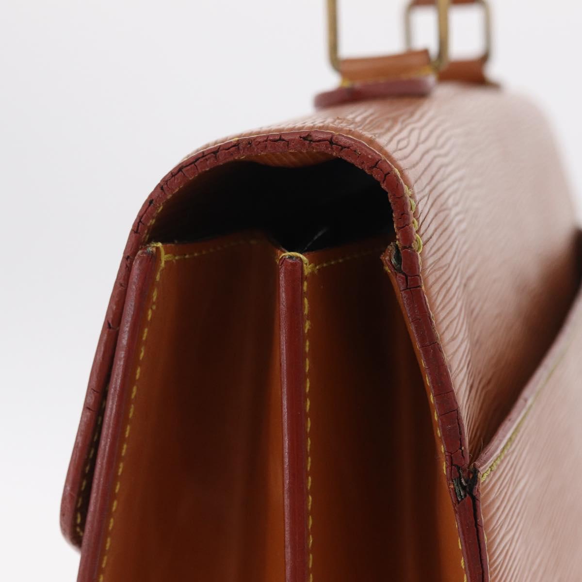 LOUIS VUITTON Epi Serviette Conseiller Briefcase Brown M54423 LV Auth ep16321