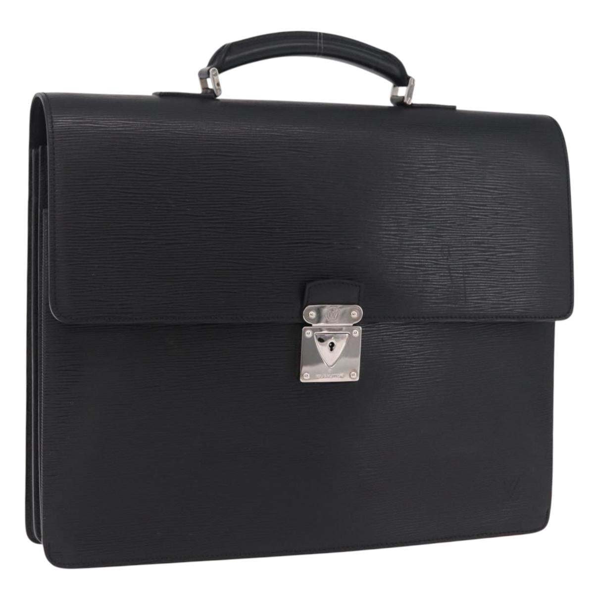 LOUIS VUITTON Epi Laguito Business Bag Noir M54552 LV Auth ep16323V