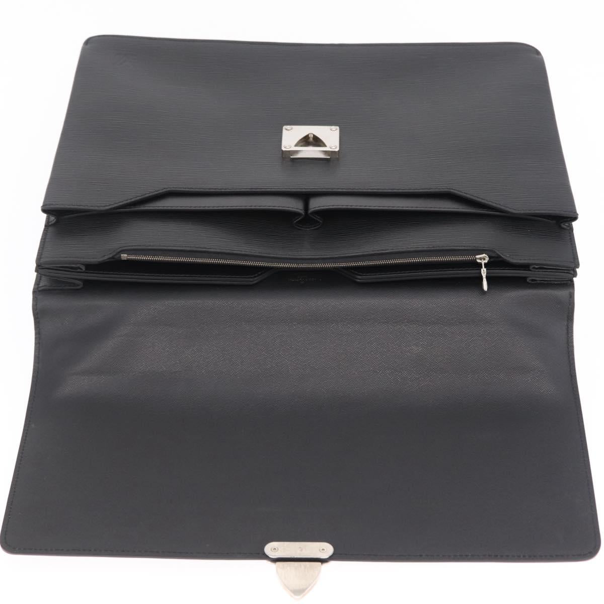 LOUIS VUITTON Epi Laguito Business Bag Noir M54552 LV Auth ep16323V