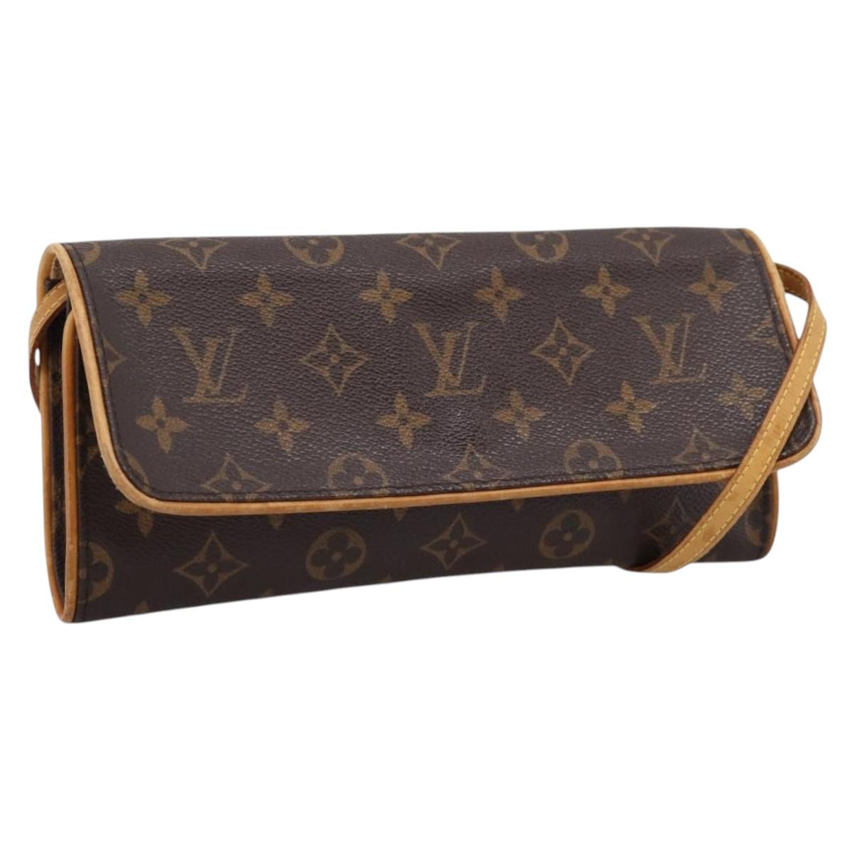 LOUIS VUITTON Monogram Pochette Twin GM Shoulder Bag M51852 LV Auth ep16326