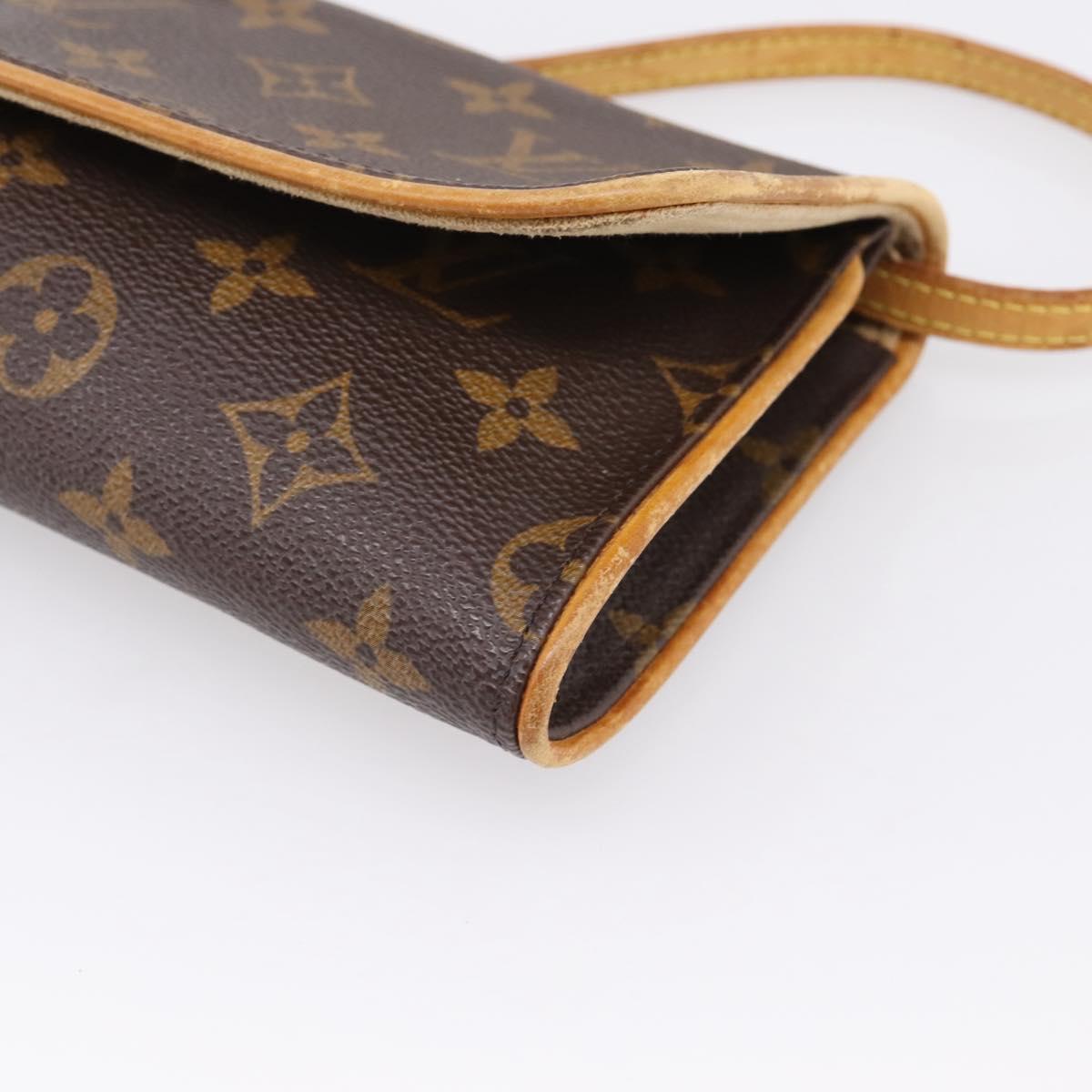 LOUIS VUITTON Monogram Pochette Twin GM Shoulder Bag M51852 LV Auth ep16326