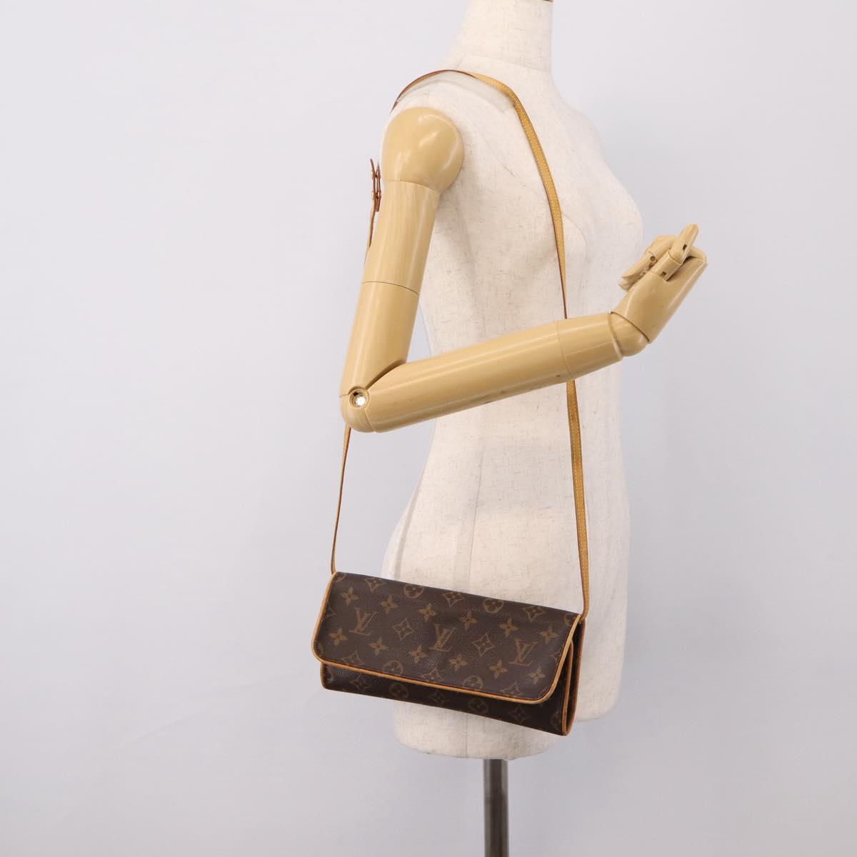 LOUIS VUITTON Monogram Pochette Twin GM Shoulder Bag M51852 LV Auth ep16326