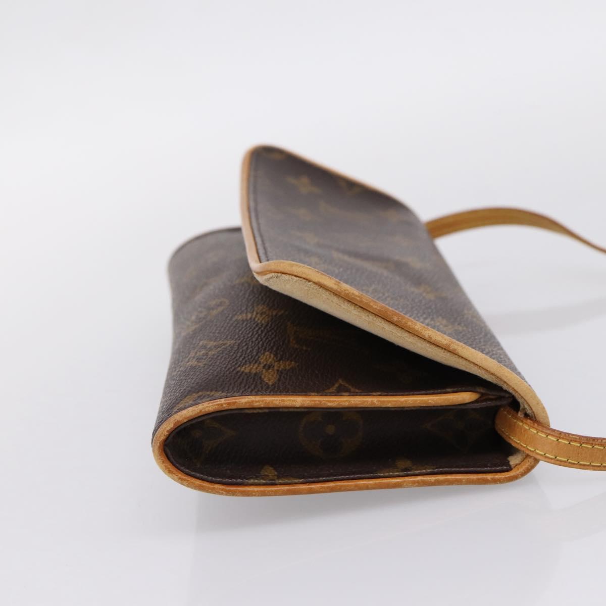 LOUIS VUITTON Monogram Pochette Twin GM Shoulder Bag M51852 LV Auth ep16326