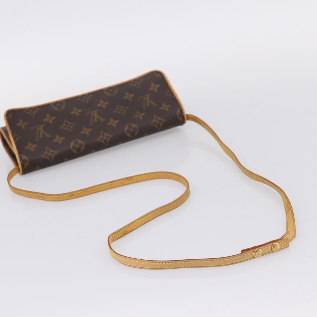 LOUIS VUITTON Monogram Pochette Twin GM Shoulder Bag M51852 LV Auth ep16326
