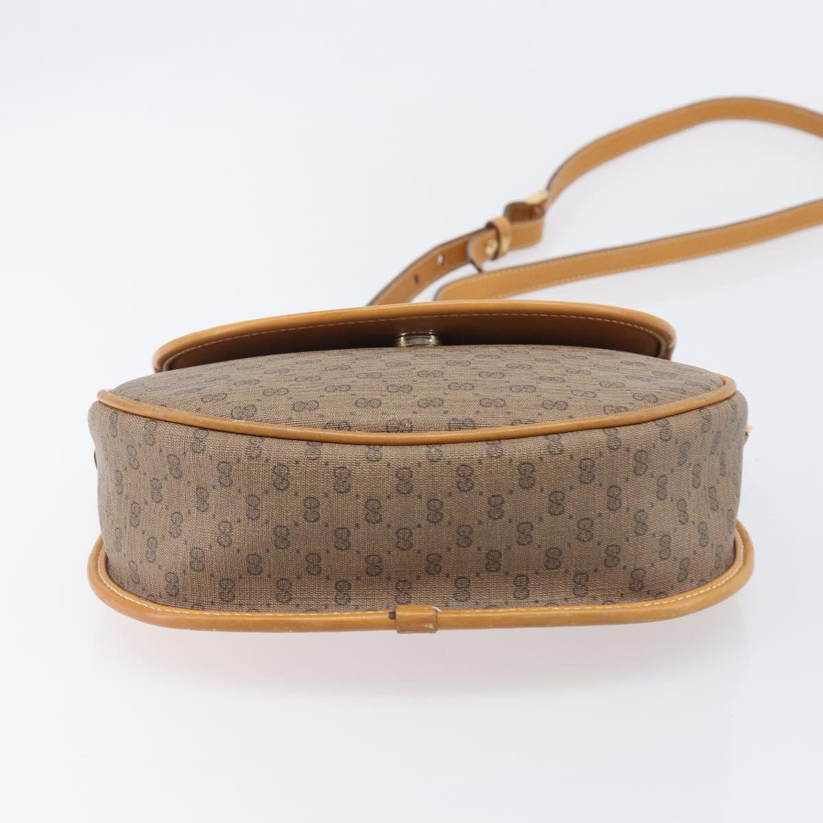 GUCCI Micro GG Supreme Shoulder Bag PVC Beige Gold 007 14 0074 Auth ep16337