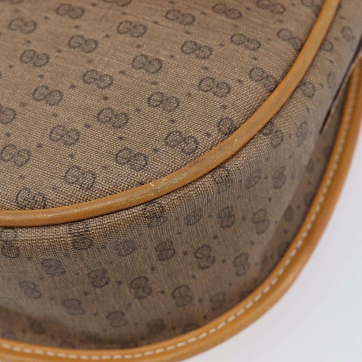 GUCCI Micro GG Supreme Shoulder Bag PVC Beige Gold 007 14 0074 Auth ep16337