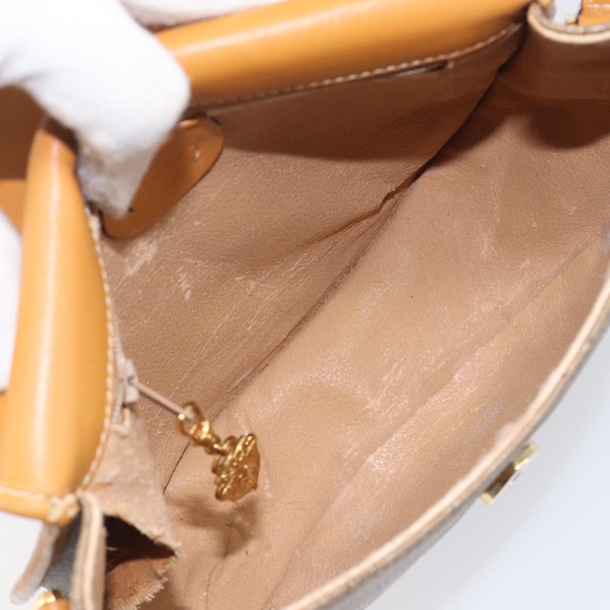 GUCCI Micro GG Supreme Shoulder Bag PVC Beige Gold 007 14 0074 Auth ep16337