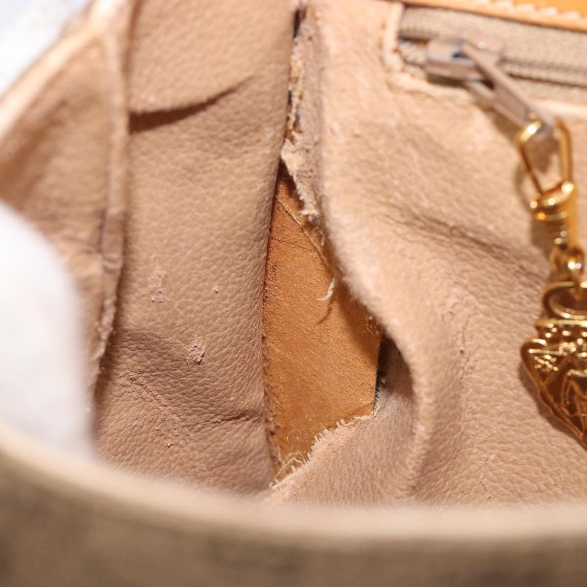 GUCCI Micro GG Supreme Shoulder Bag PVC Beige Gold 007 14 0074 Auth ep16337