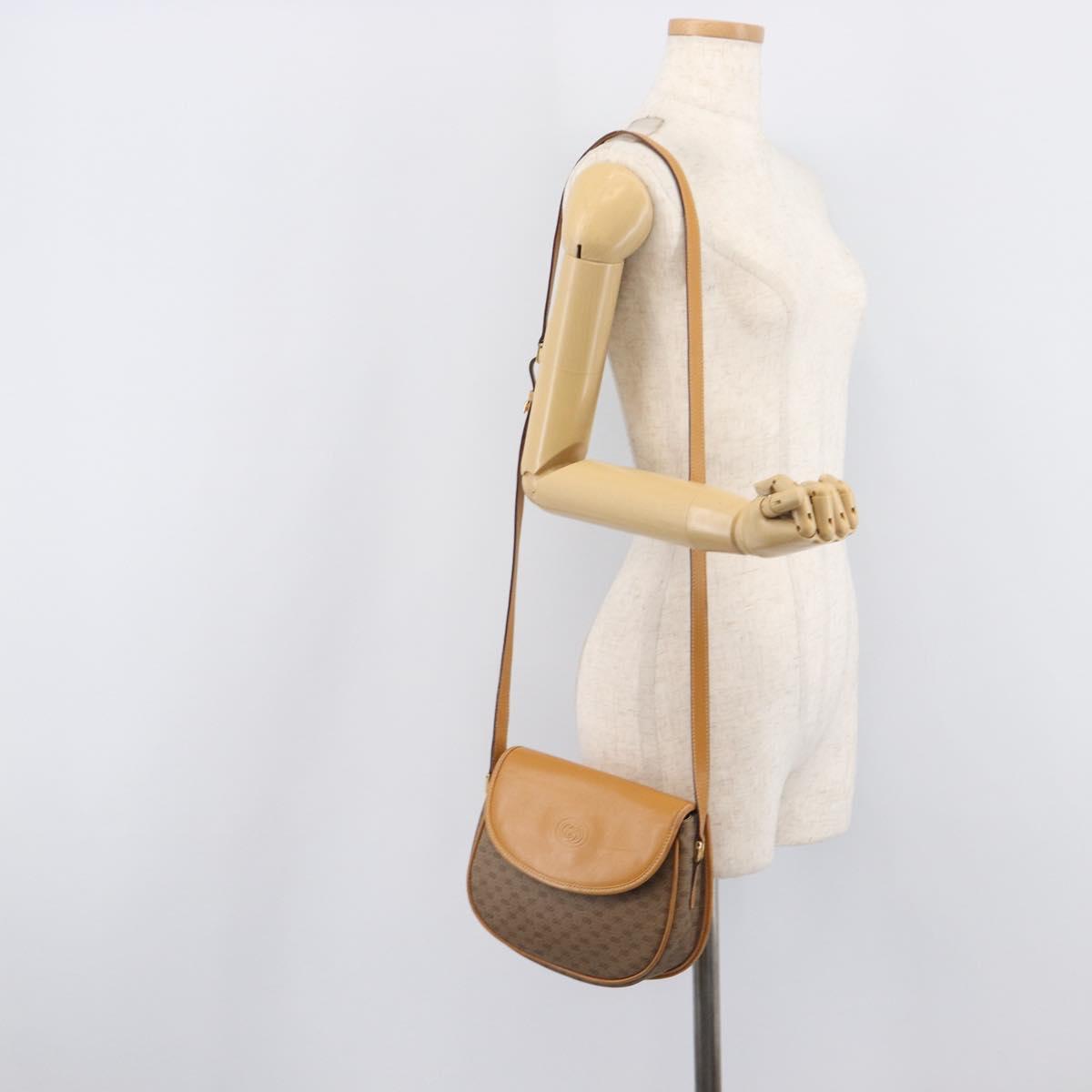 GUCCI Micro GG Supreme Shoulder Bag PVC Beige Gold 007 14 0074 Auth ep16337