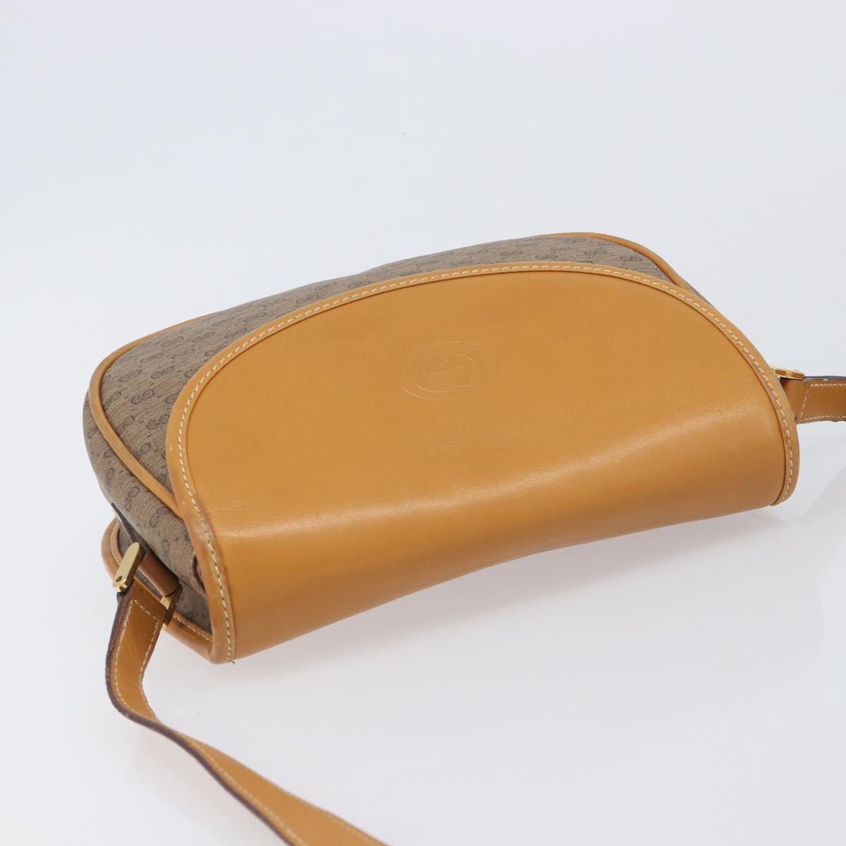 GUCCI Micro GG Supreme Shoulder Bag PVC Beige Gold 007 14 0074 Auth ep16337