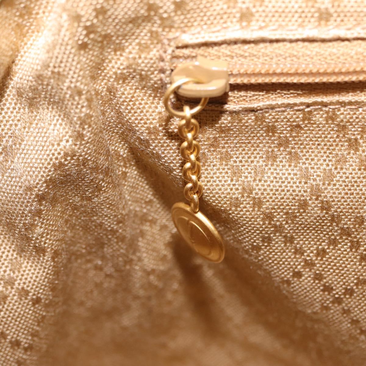 GUCCI Bamboo Hand Bag Suede 2way Green Gold 000 122 0316 Auth ep16342