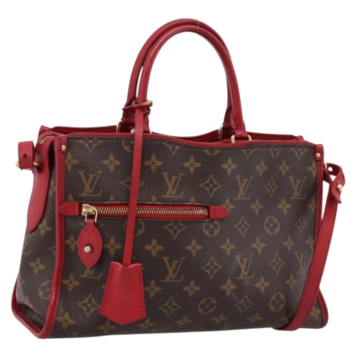 LOUIS VUITTON Monogram PopincourtPM Hand Bag 2way Red M43433 LV Auth ep16343A
