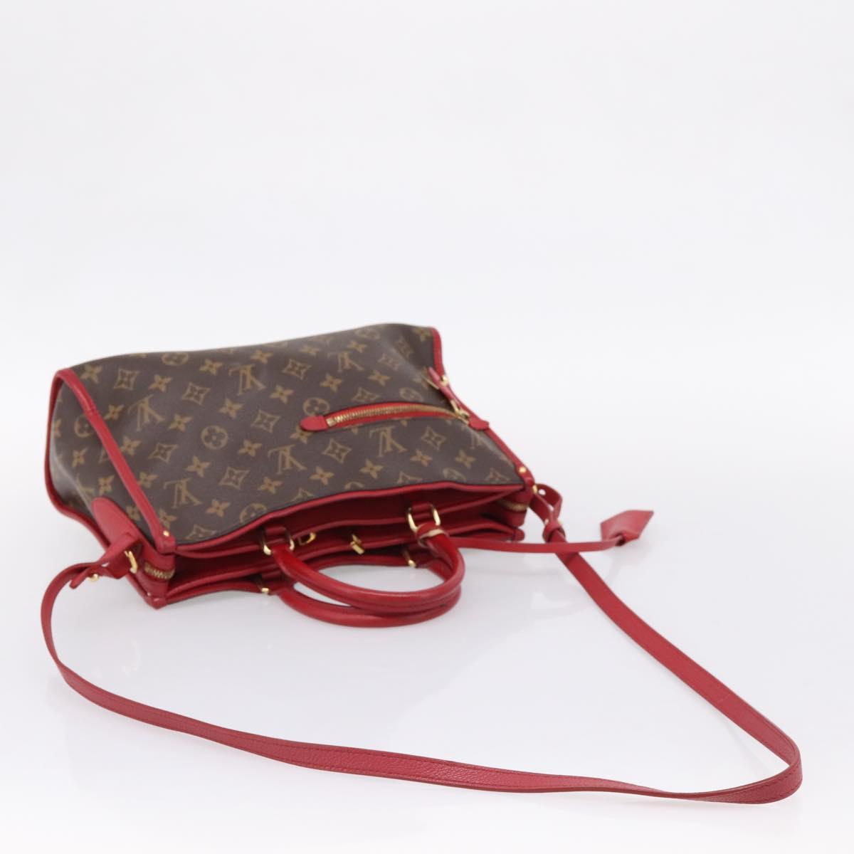 LOUIS VUITTON Monogram PopincourtPM Hand Bag 2way Red M43433 LV Auth ep16343A