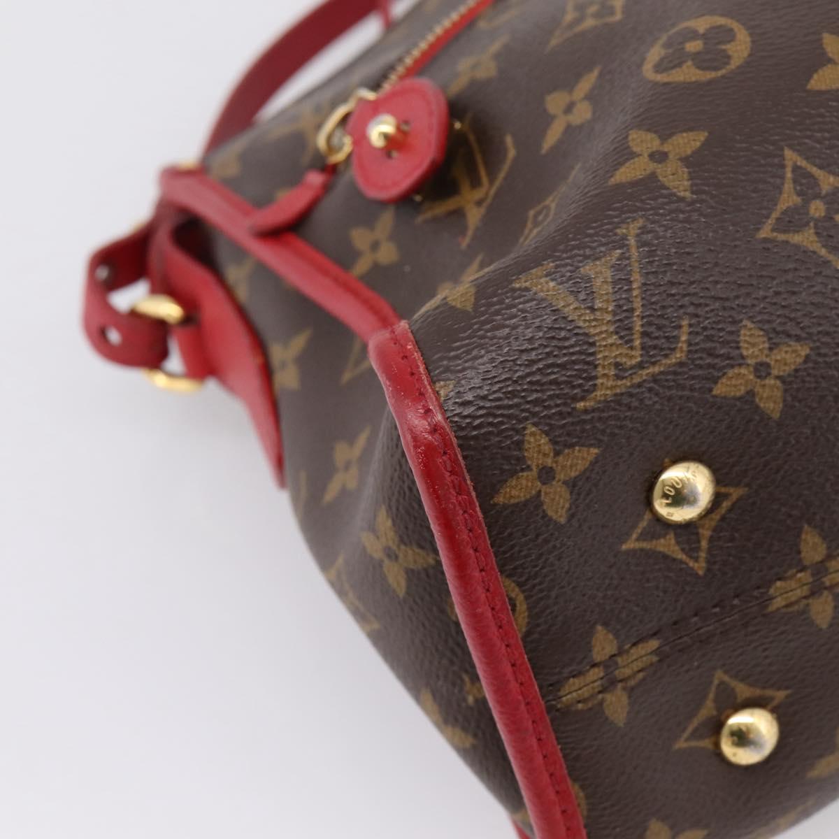 LOUIS VUITTON Monogram PopincourtPM Hand Bag 2way Red M43433 LV Auth ep16343A