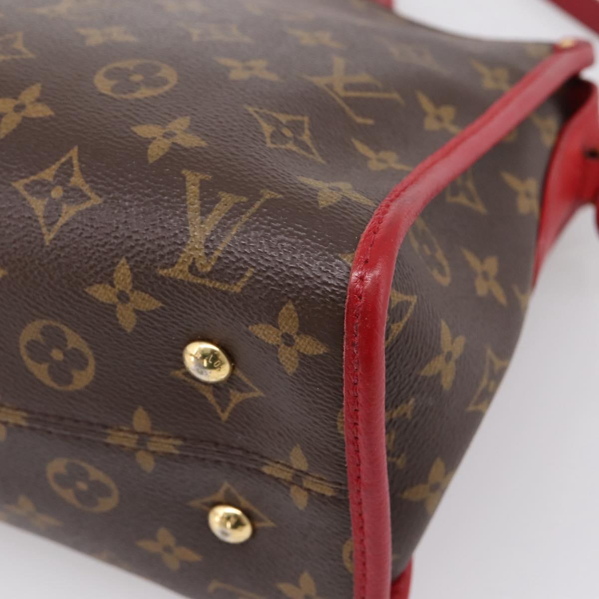 LOUIS VUITTON Monogram PopincourtPM Hand Bag 2way Red M43433 LV Auth ep16343A