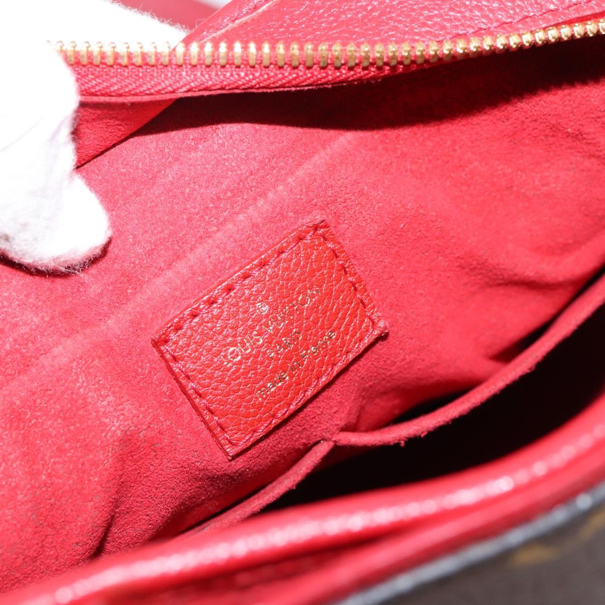 LOUIS VUITTON Monogram PopincourtPM Hand Bag 2way Red M43433 LV Auth ep16343A