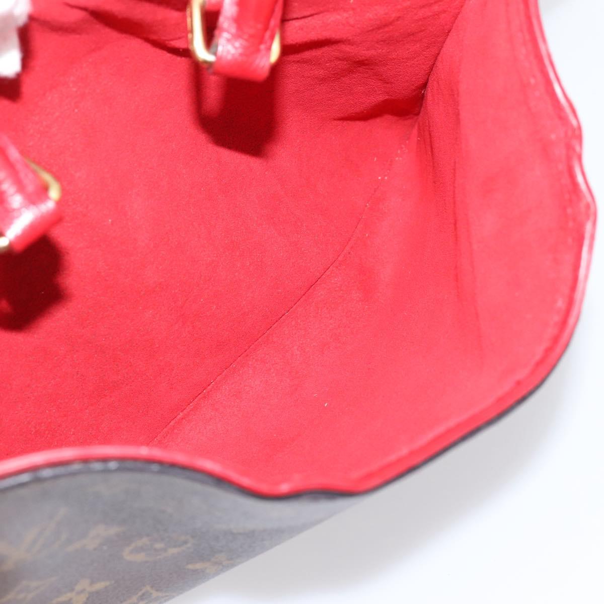 LOUIS VUITTON Monogram PopincourtPM Hand Bag 2way Red M43433 LV Auth ep16343A