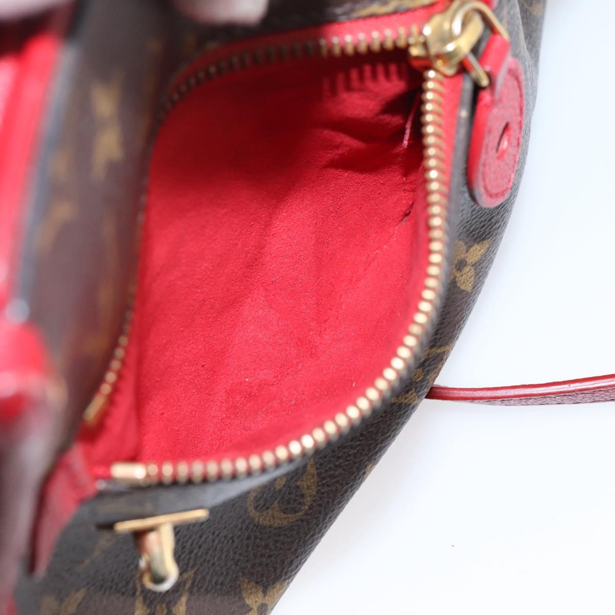 LOUIS VUITTON Monogram PopincourtPM Hand Bag 2way Red M43433 LV Auth ep16343A