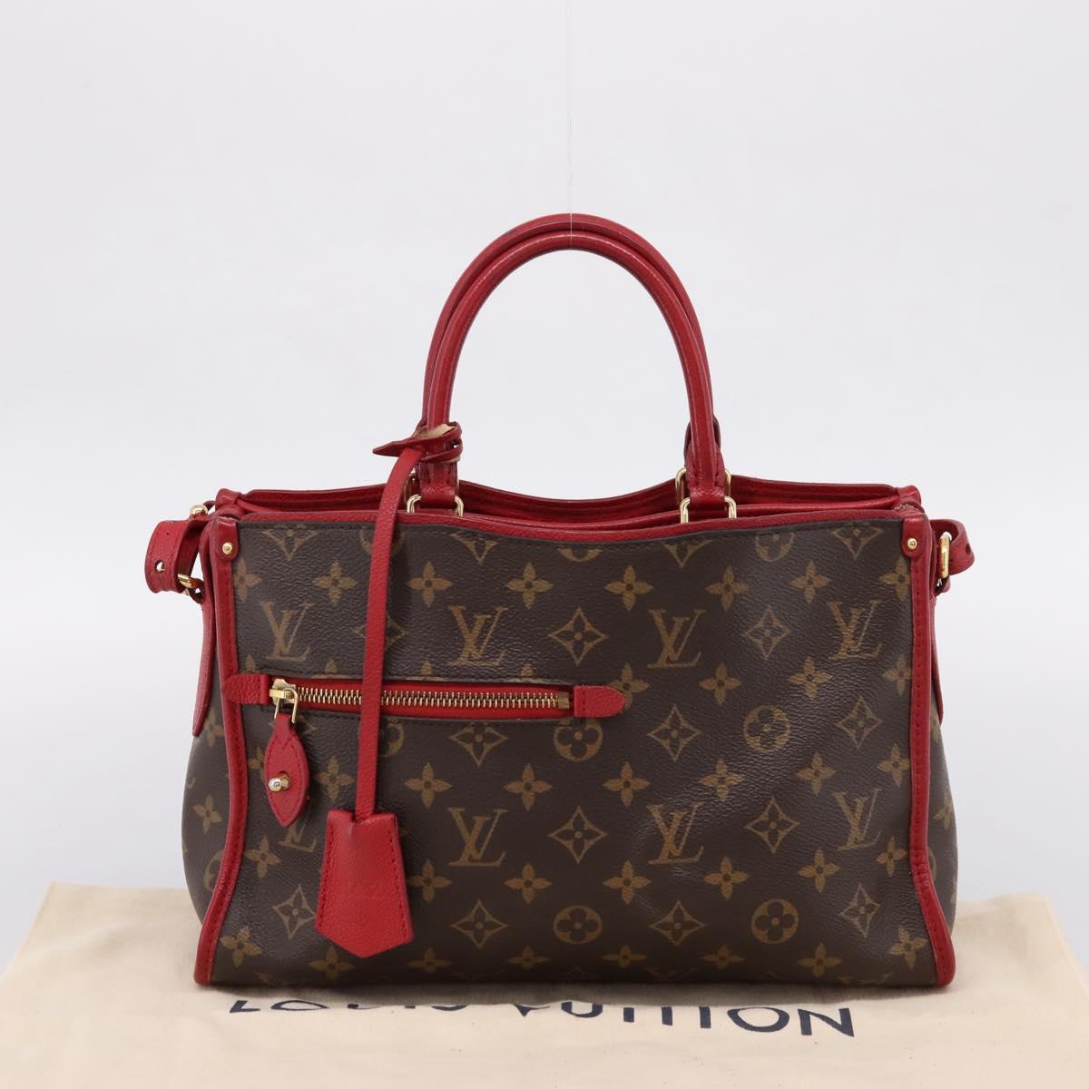 LOUIS VUITTON Monogram PopincourtPM Hand Bag 2way Red M43433 LV Auth ep16343A