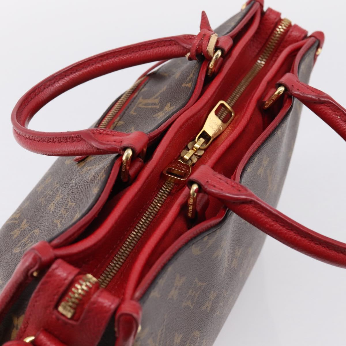 LOUIS VUITTON Monogram PopincourtPM Hand Bag 2way Red M43433 LV Auth ep16343A