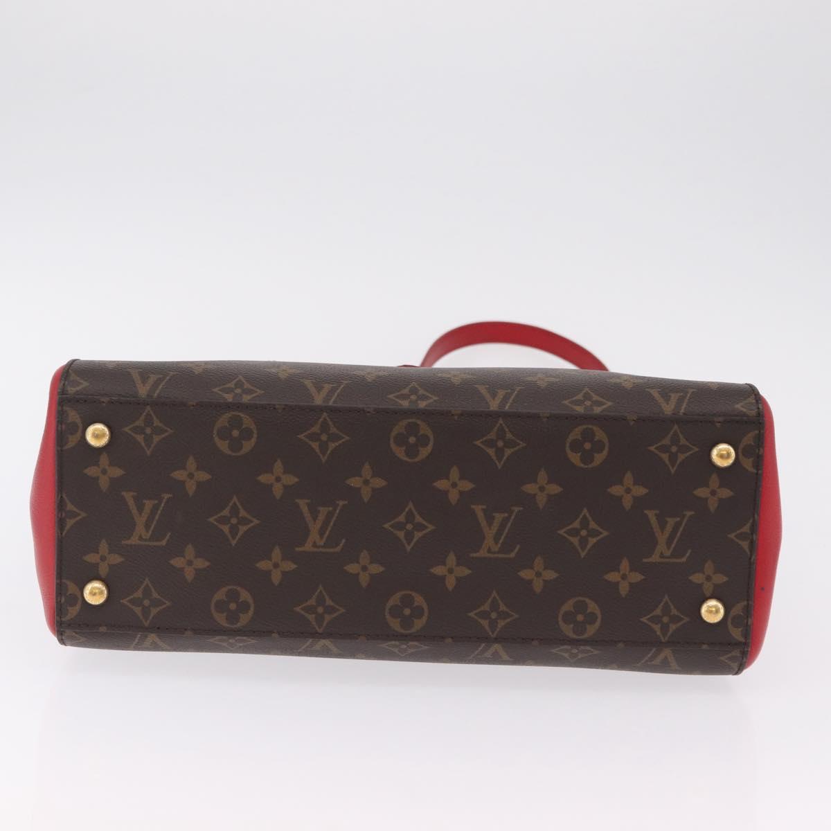 LOUIS VUITTON Monogram Florine Hand Bag 2way Red M42270 LV Auth ep16349V