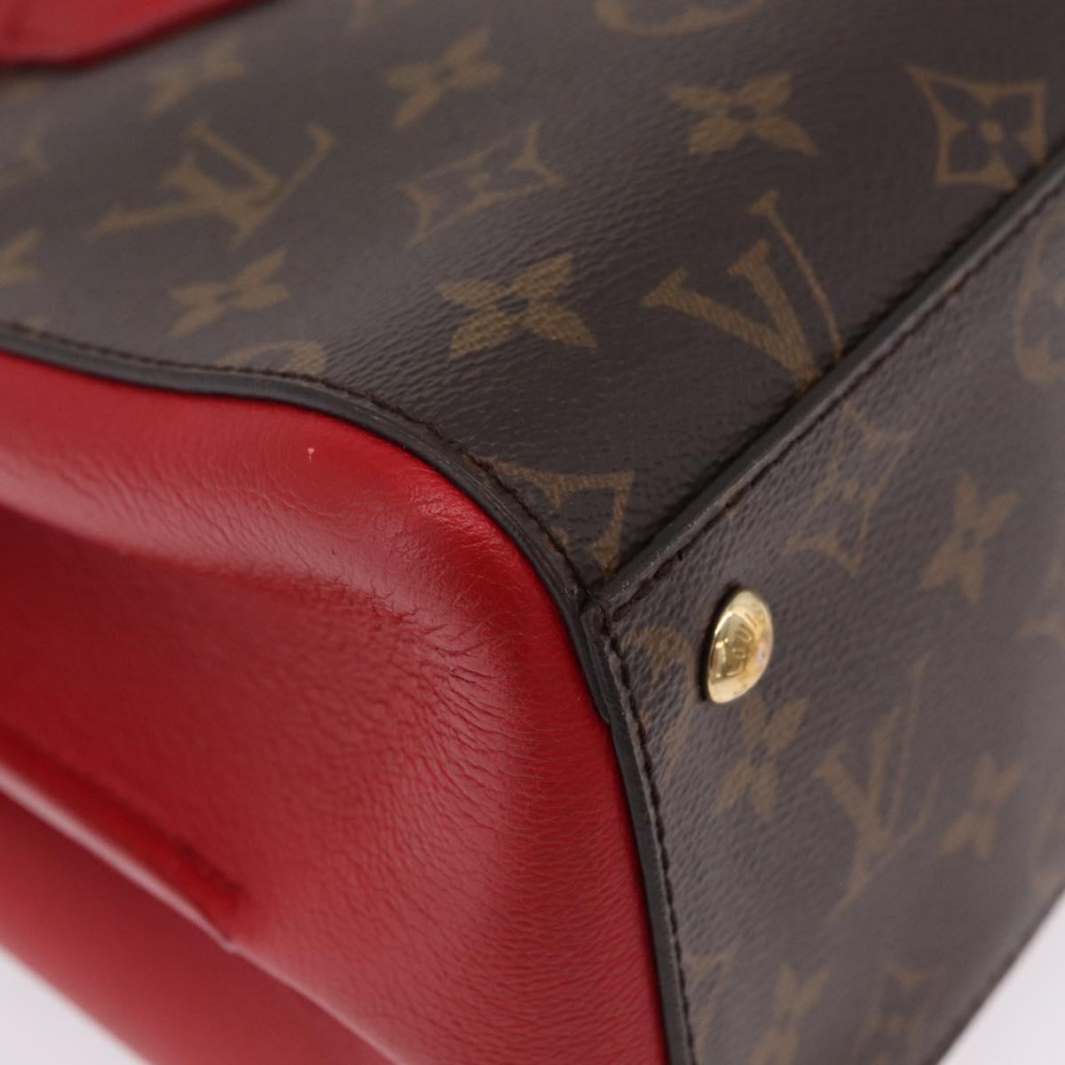 LOUIS VUITTON Monogram Florine Hand Bag 2way Red M42270 LV Auth ep16349V