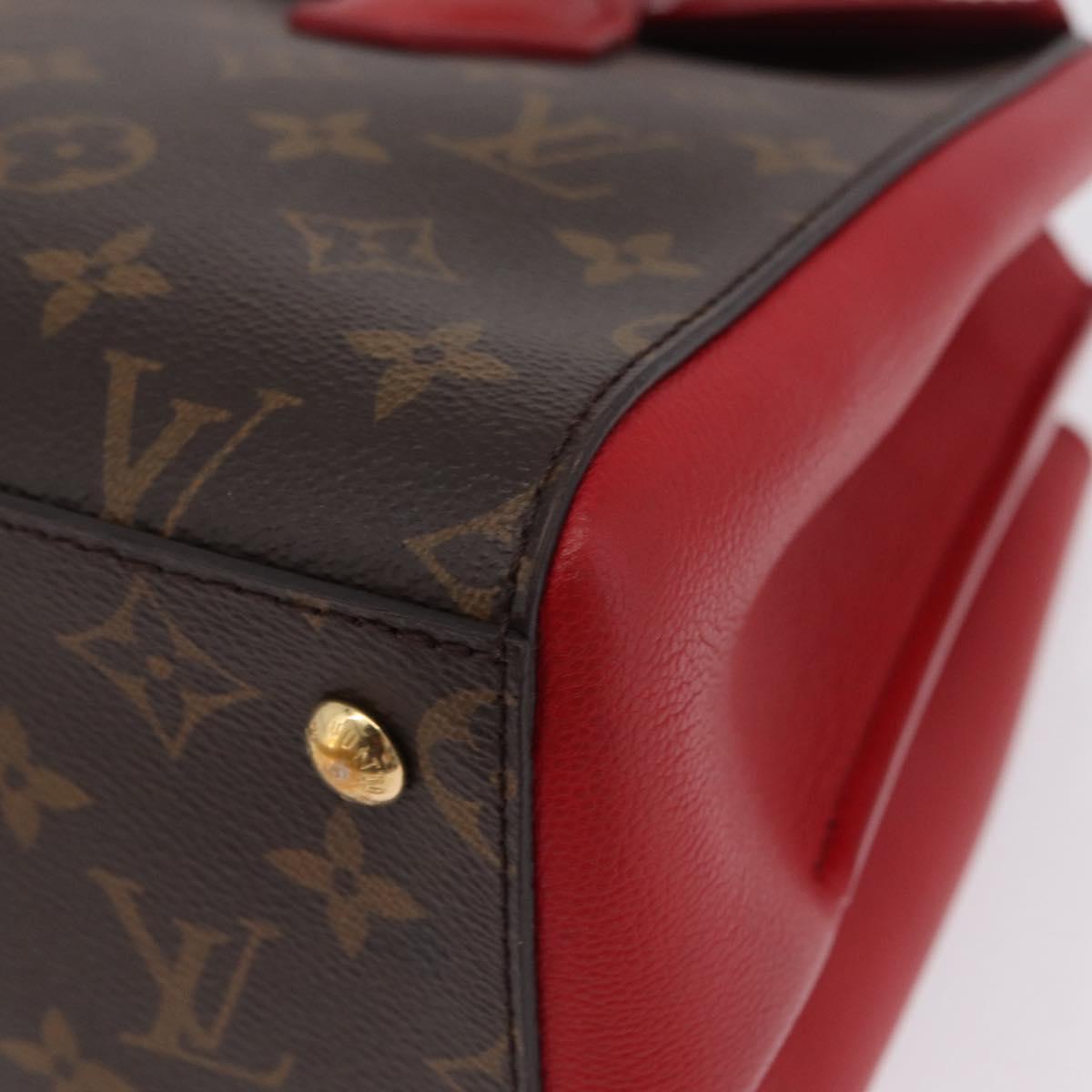 LOUIS VUITTON Monogram Florine Hand Bag 2way Red M42270 LV Auth ep16349V