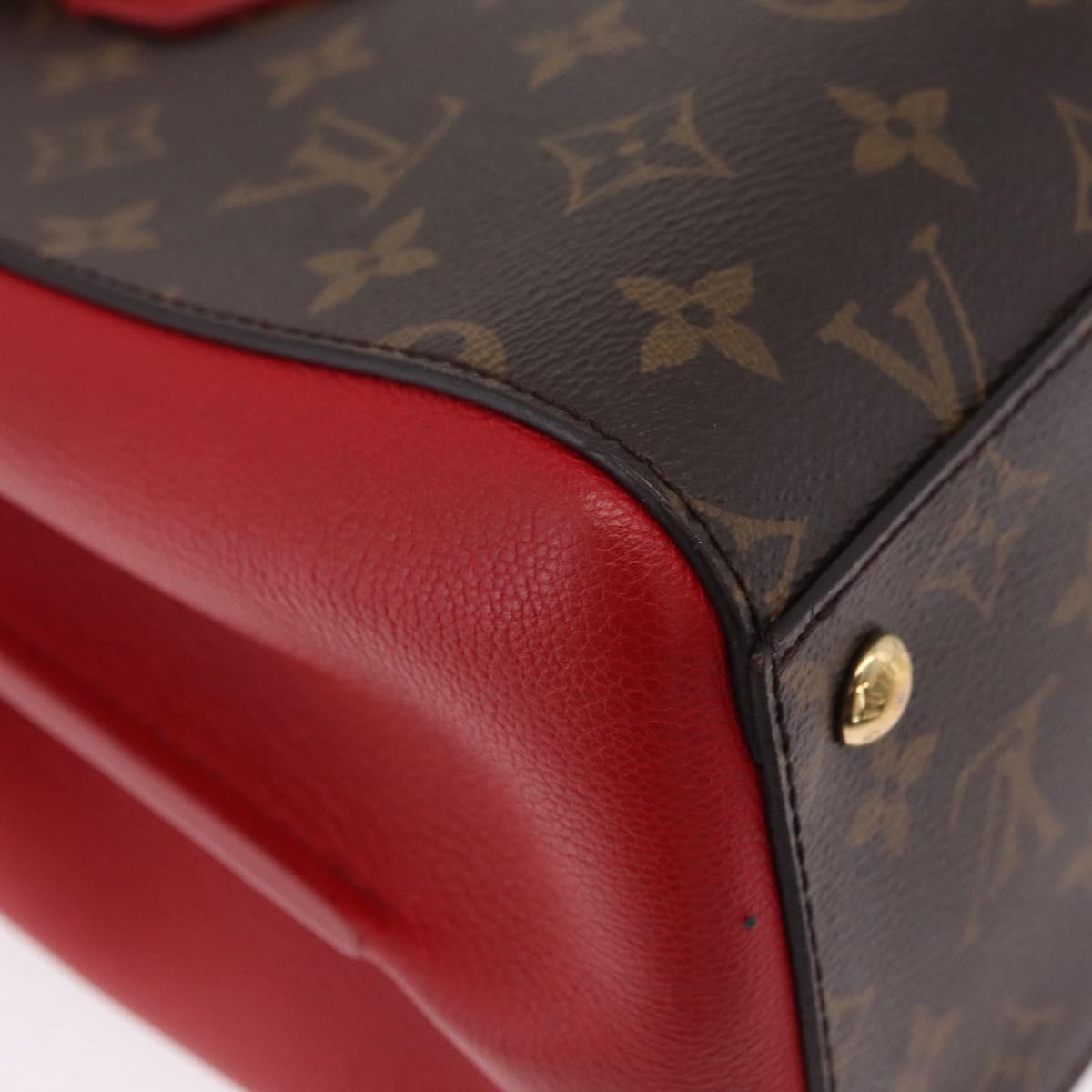 LOUIS VUITTON Monogram Florine Hand Bag 2way Red M42270 LV Auth ep16349V