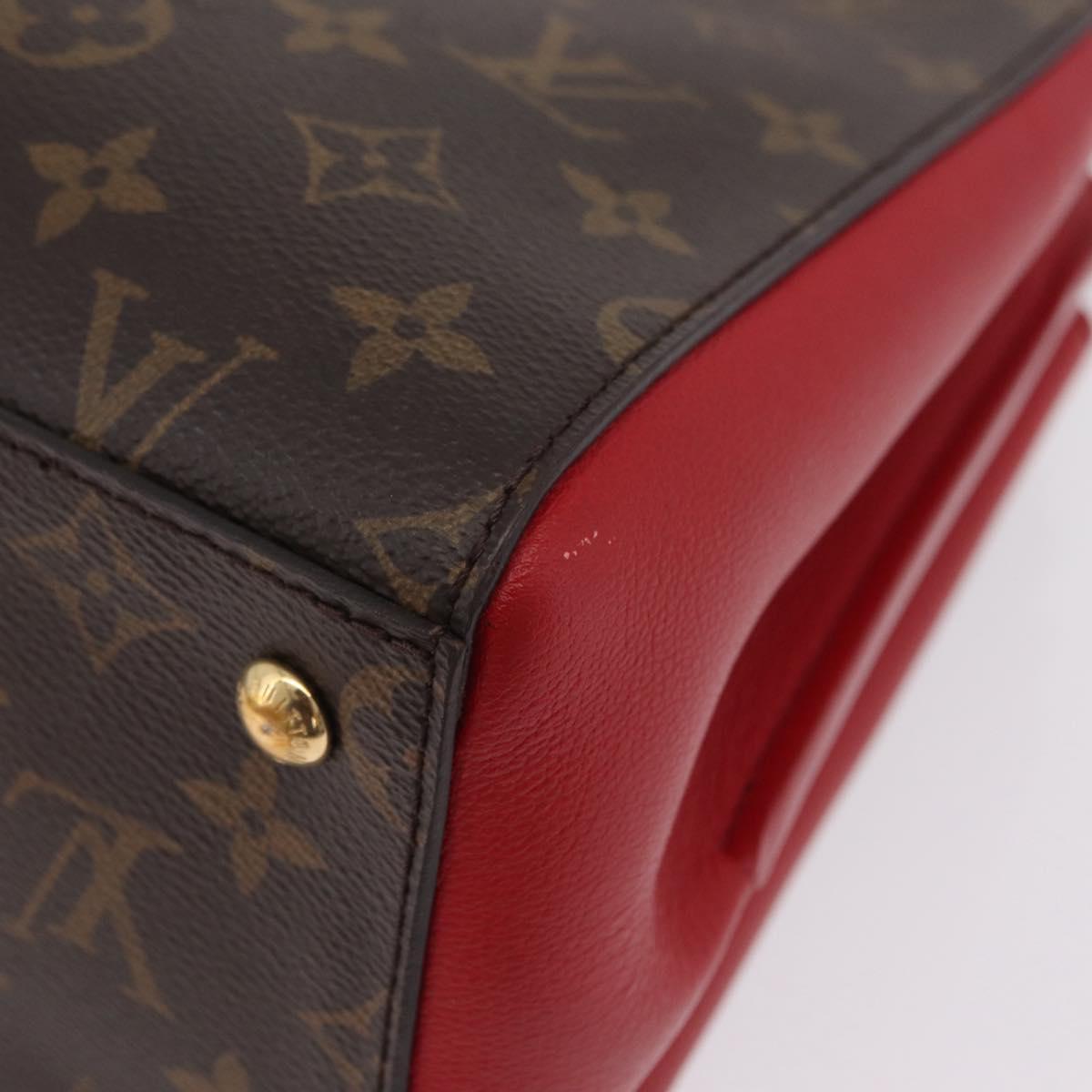 LOUIS VUITTON Monogram Florine Hand Bag 2way Red M42270 LV Auth ep16349V