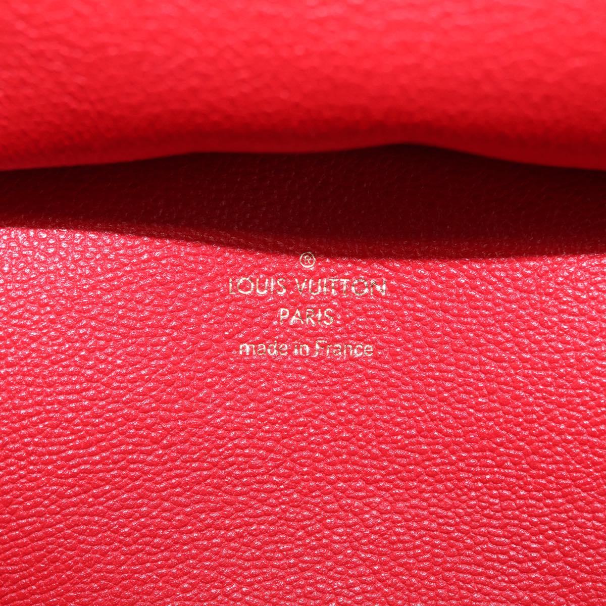 LOUIS VUITTON Monogram Florine Hand Bag 2way Red M42270 LV Auth ep16349V