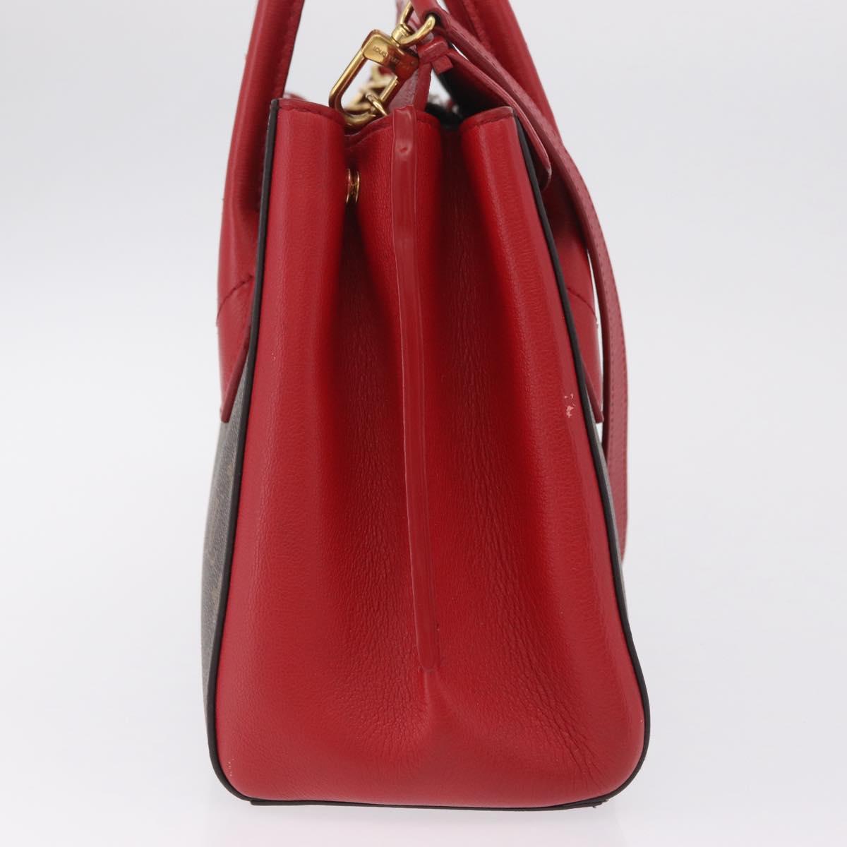 LOUIS VUITTON Monogram Florine Hand Bag 2way Red M42270 LV Auth ep16349V