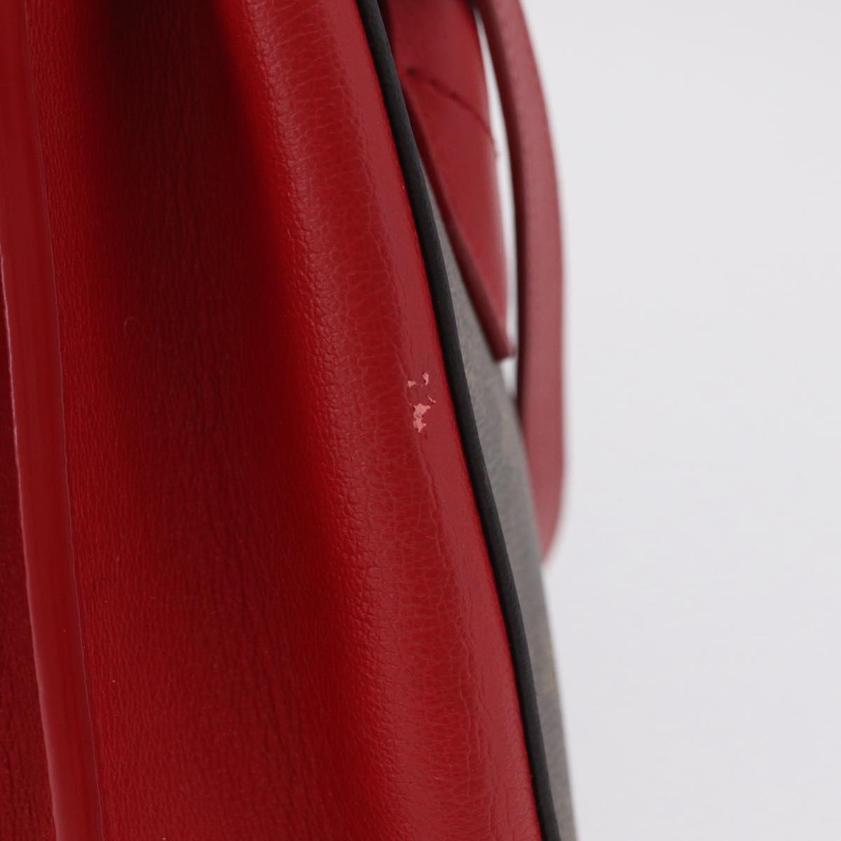 LOUIS VUITTON Monogram Florine Hand Bag 2way Red M42270 LV Auth ep16349V