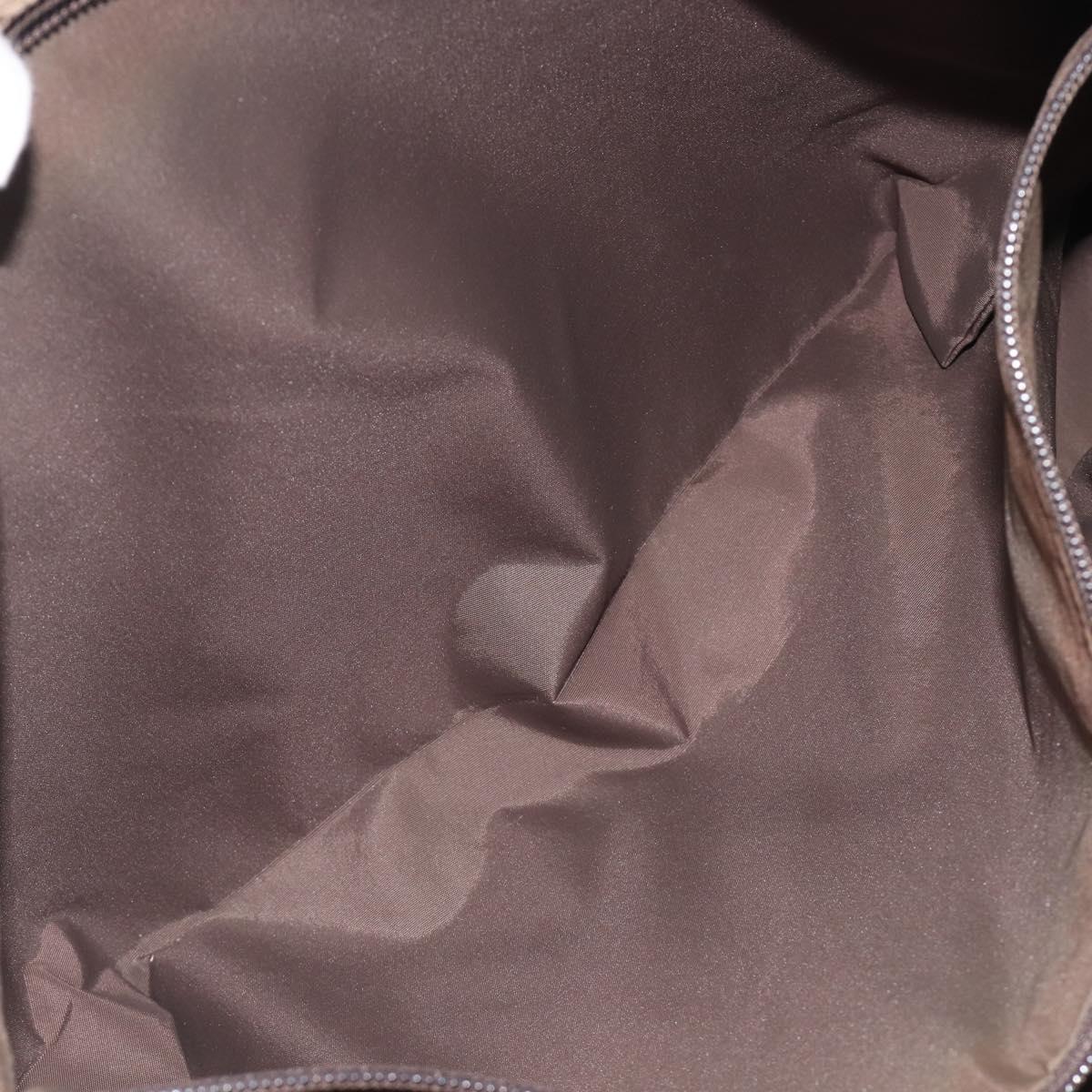 GUCCI GG Canvas Web Sherry Line Tote Bag Beige 155524 Auth ep16356A