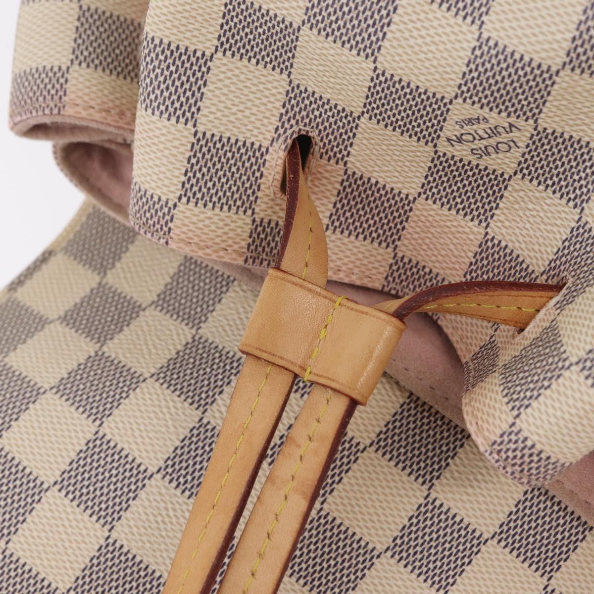 LOUIS VUITTON Damier Azur Speron Backpack N41578 LV Auth ep16361A