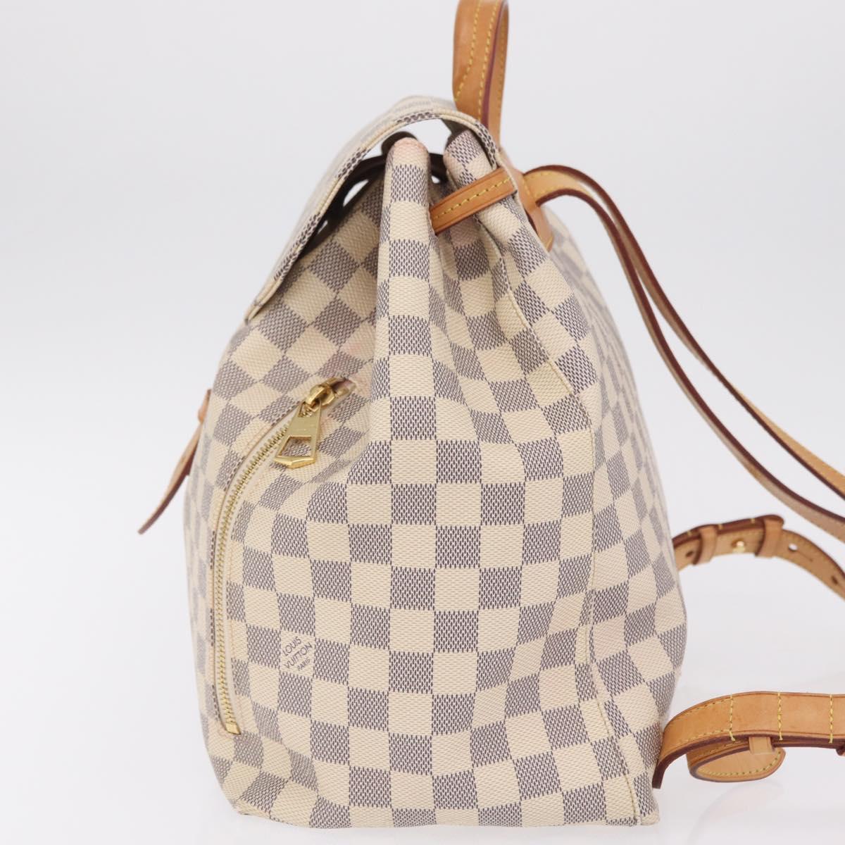 LOUIS VUITTON Damier Azur Speron Backpack N41578 LV Auth ep16361A
