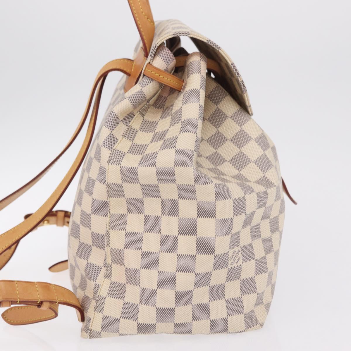 LOUIS VUITTON Damier Azur Speron Backpack N41578 LV Auth ep16361A