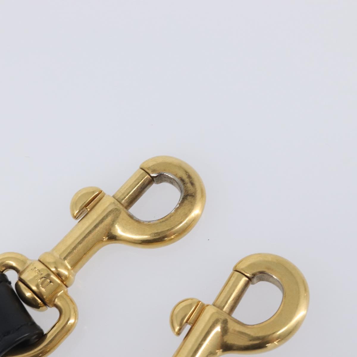 Christian Dior Trotter Canvas Shoulder Strap 36.6"" Navy Gold Auth ep16367