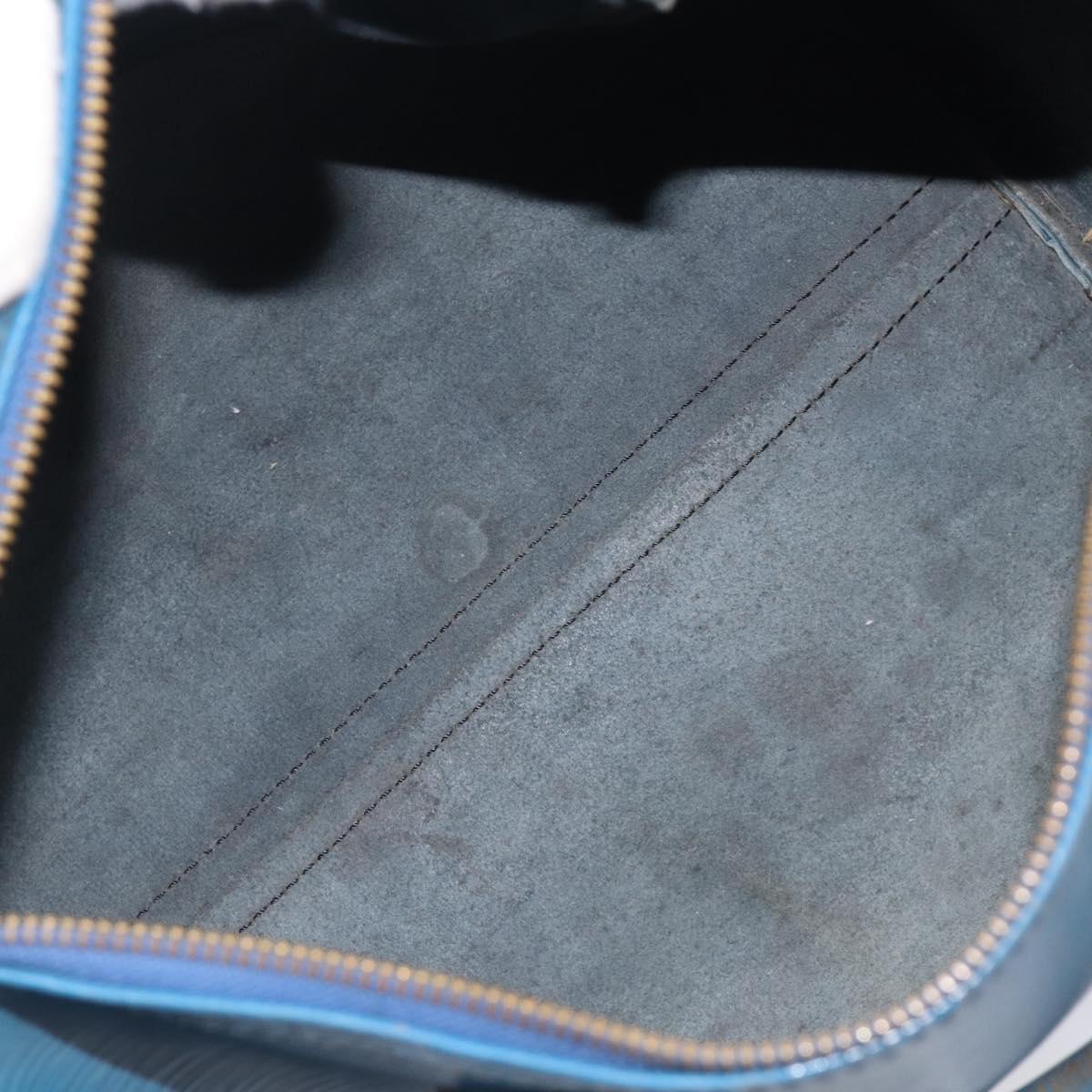 LOUIS VUITTON Epi Speedy 30 Hand Bag Toledo Blue M43005 LV Auth ep16377