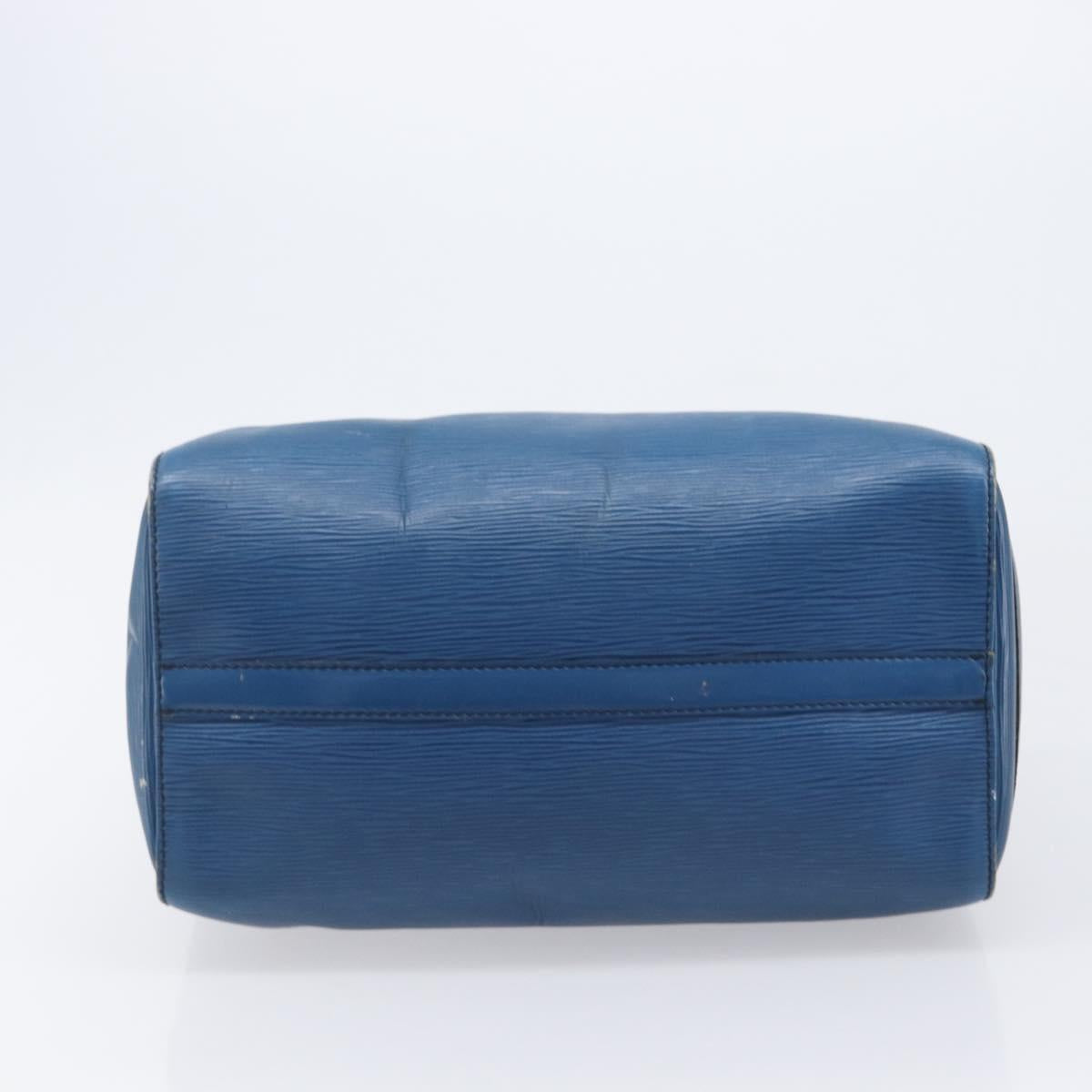 LOUIS VUITTON Epi Speedy 30 Hand Bag Toledo Blue M43005 LV Auth ep16377