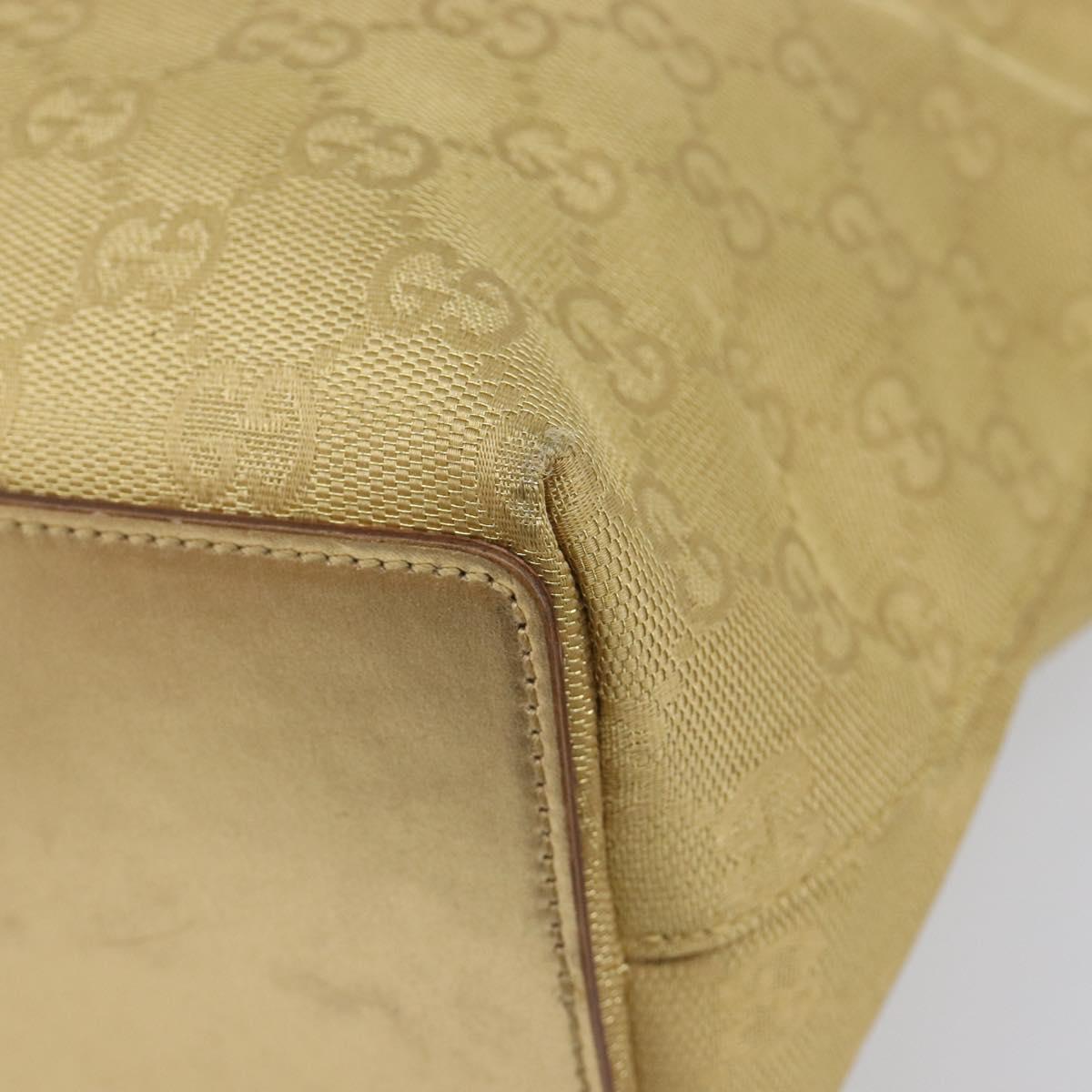 GUCCI GG Canvas Tote Bag Gold 002 1099 Auth ep16378