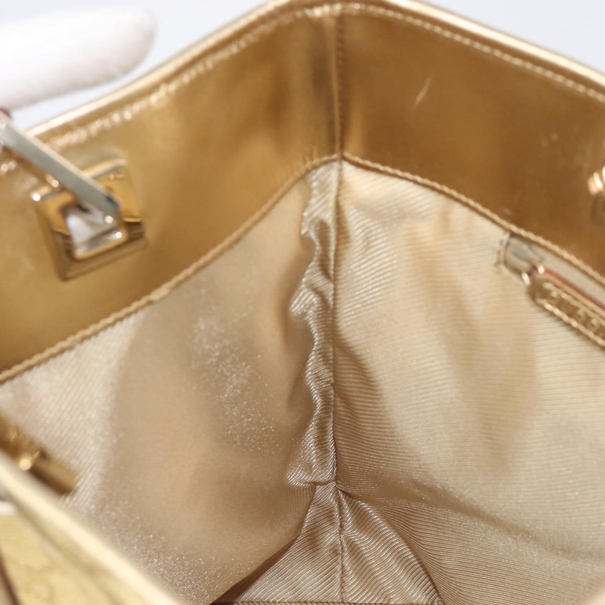GUCCI GG Canvas Tote Bag Gold 002 1099 Auth ep16378