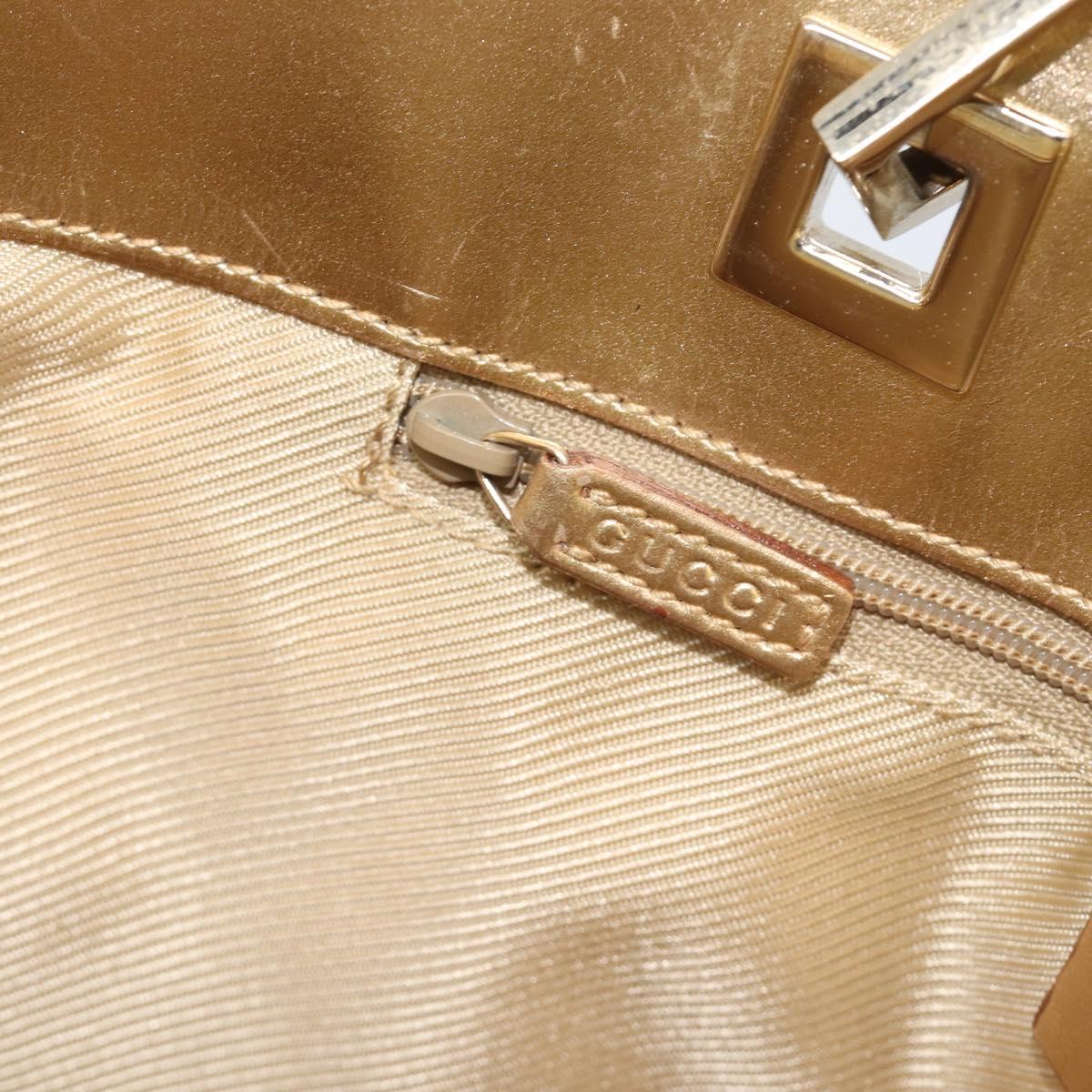 GUCCI GG Canvas Tote Bag Gold 002 1099 Auth ep16378