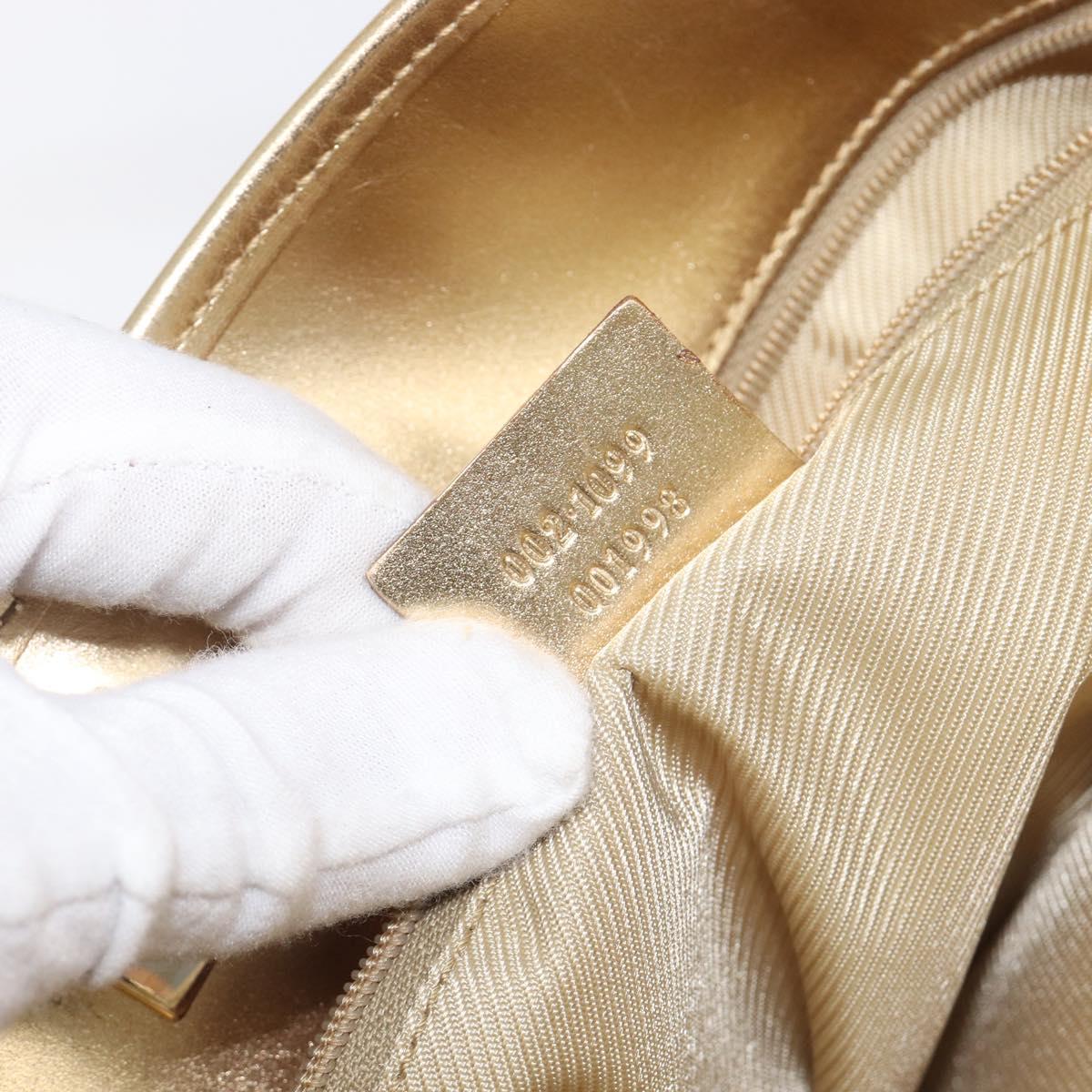 GUCCI GG Canvas Tote Bag Gold 002 1099 Auth ep16378