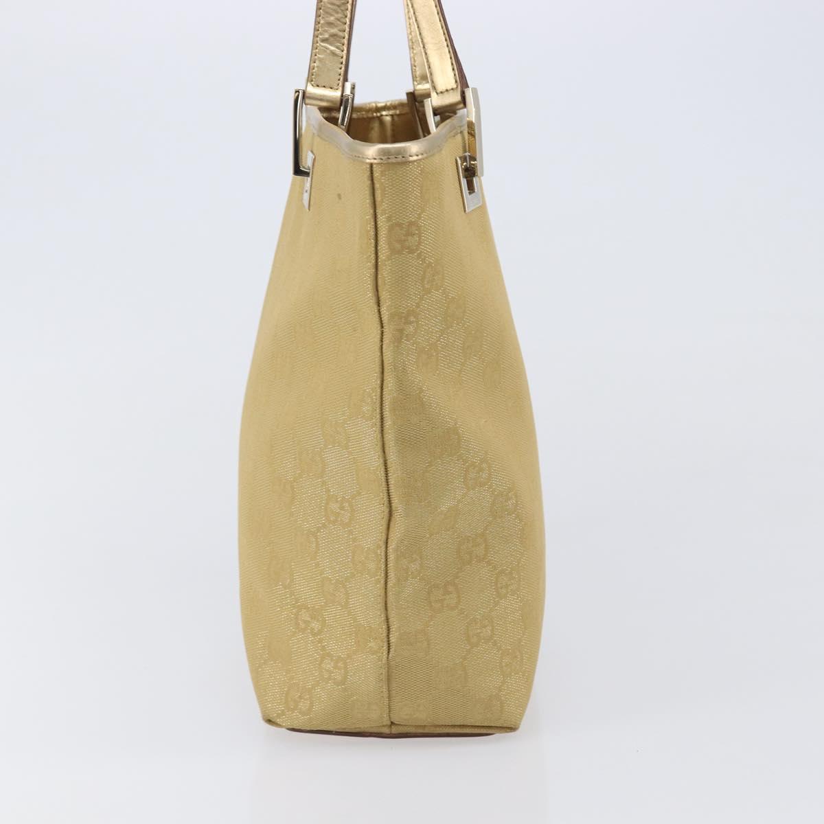 GUCCI GG Canvas Tote Bag Gold 002 1099 Auth ep16378