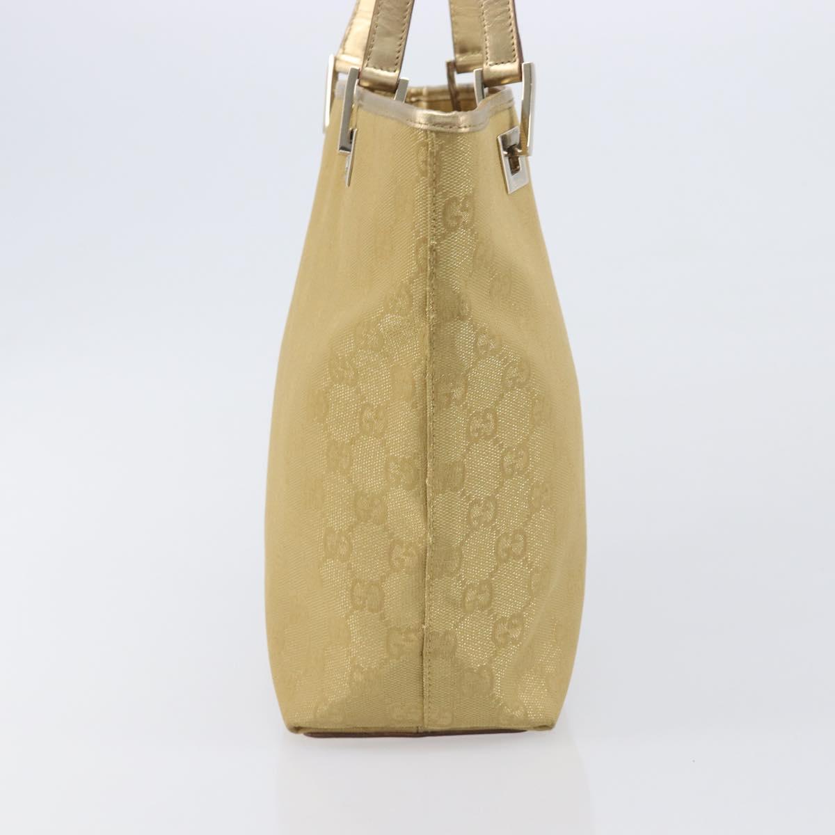 GUCCI GG Canvas Tote Bag Gold 002 1099 Auth ep16378