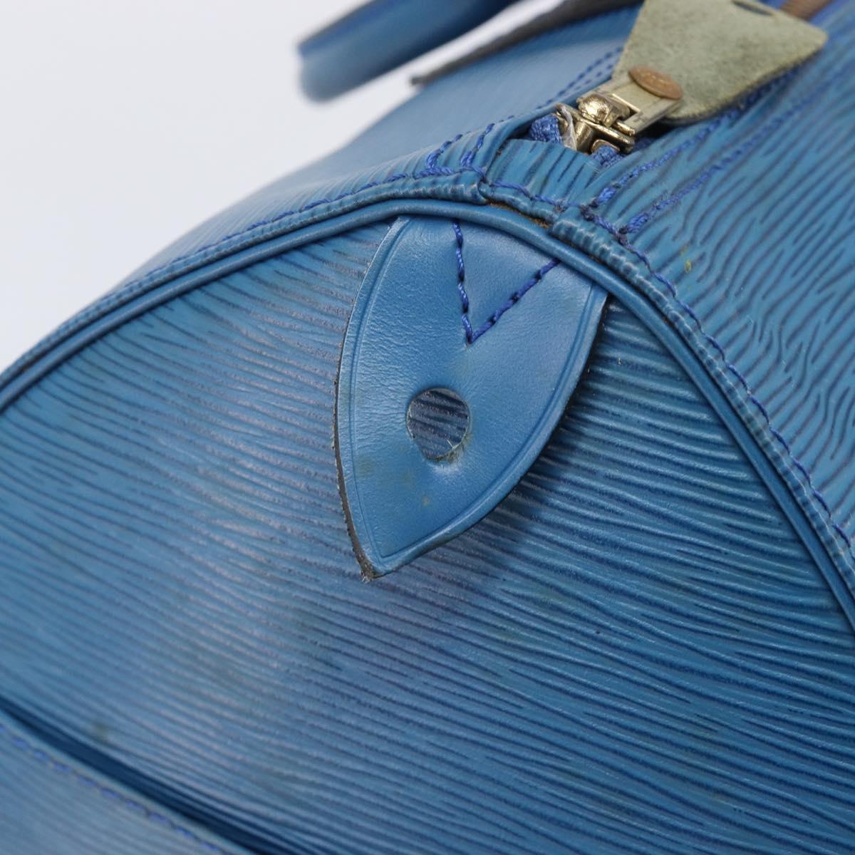 LOUIS VUITTON Epi Speedy 35 Hand Bag Toledo Blue M42995 LV Auth ep16379A