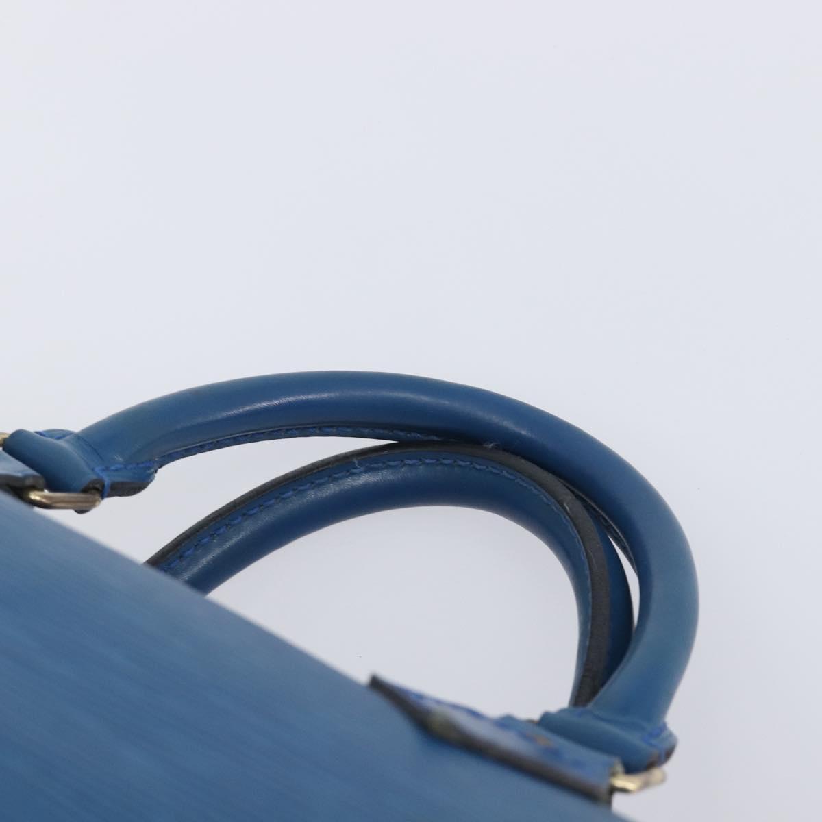 LOUIS VUITTON Epi Speedy 35 Hand Bag Toledo Blue M42995 LV Auth ep16379A