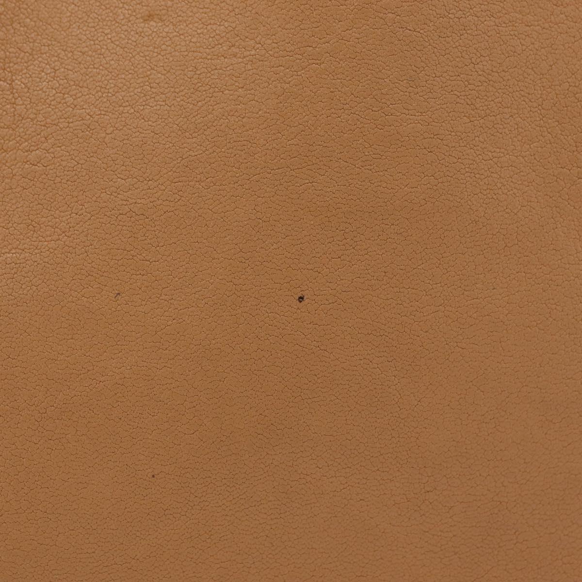 Chloe Alison Tote Bag Leather Beige Gold Auth ep16382