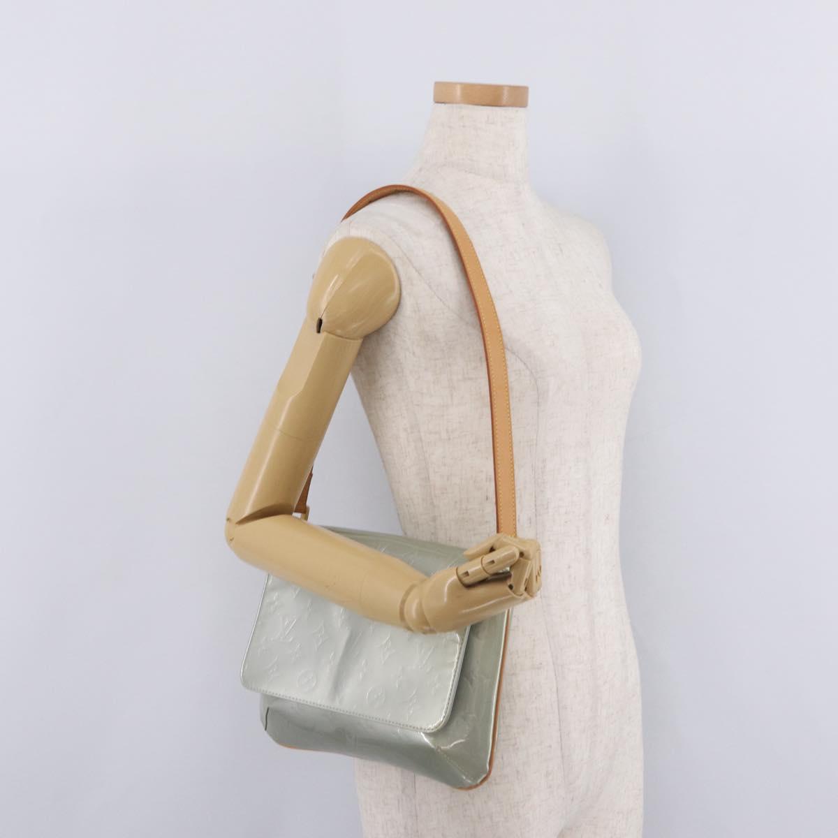 LOUIS VUITTON Monogram Vernis Thompson Street Bag Gris M91008 LV Auth ep16389V